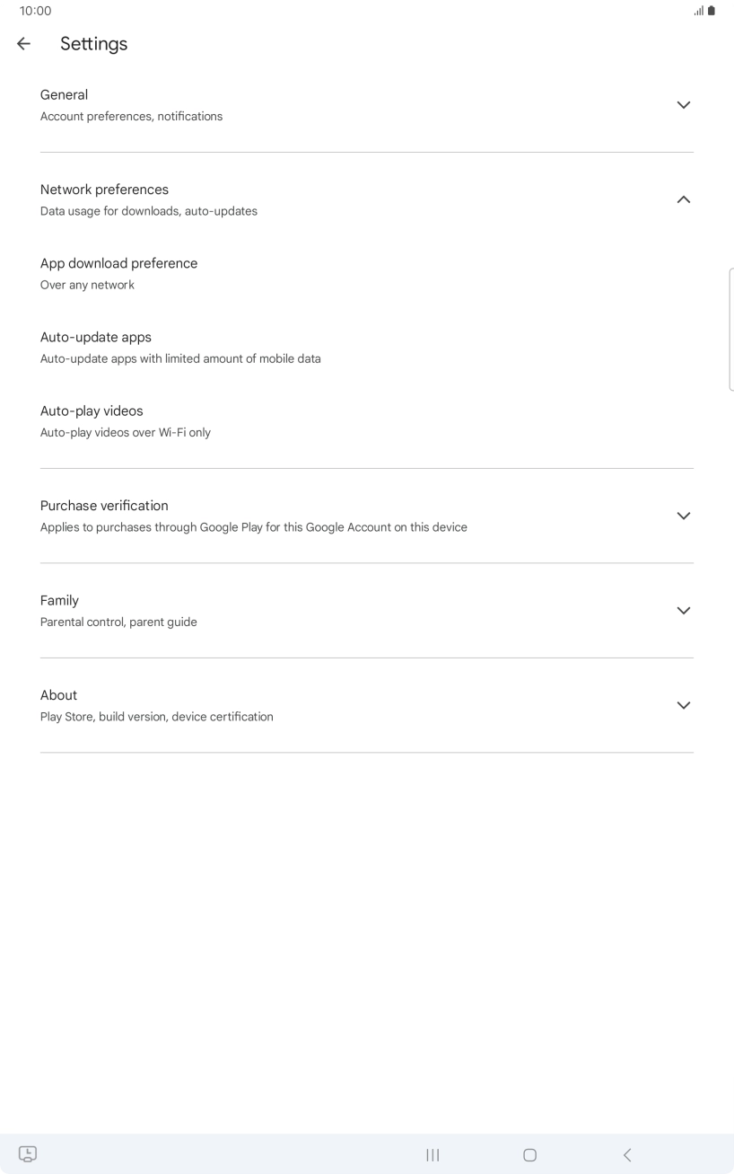 Press Auto-update apps. Press Auto-update apps.