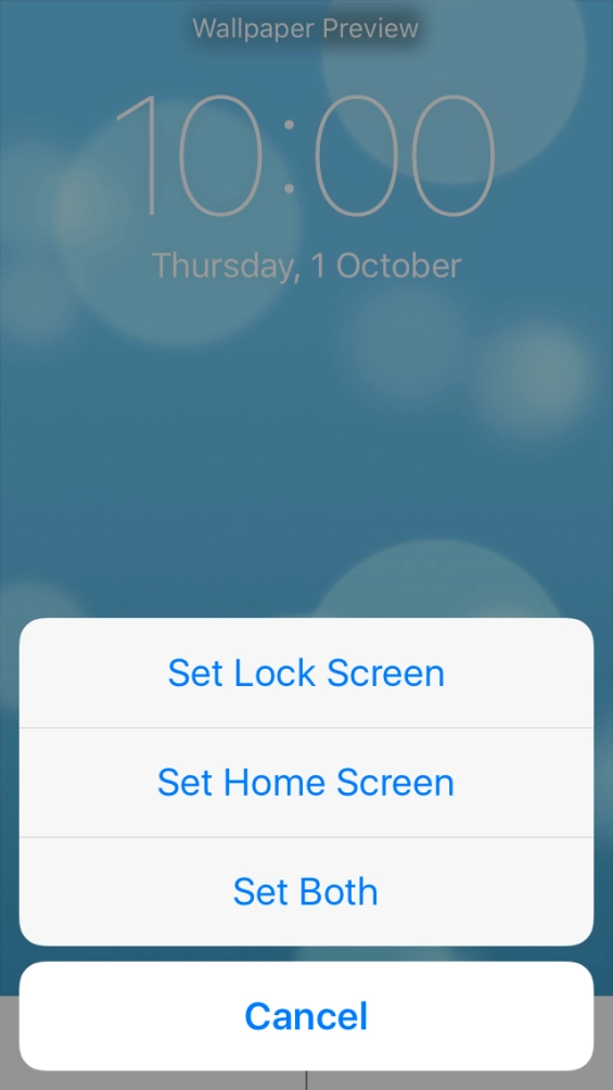 Press the required setting. Press the required setting.