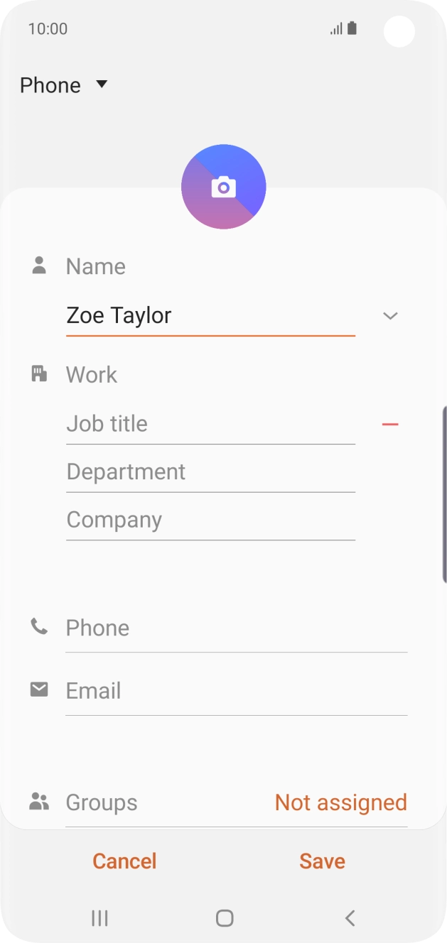 Press Phone and key in the required phone number.