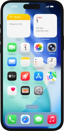Imagen 1: Vista frontal del Apple iPhone 15 Plus - Black