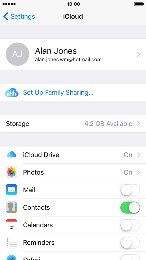 Press iCloud Drive. Press iCloud Drive.