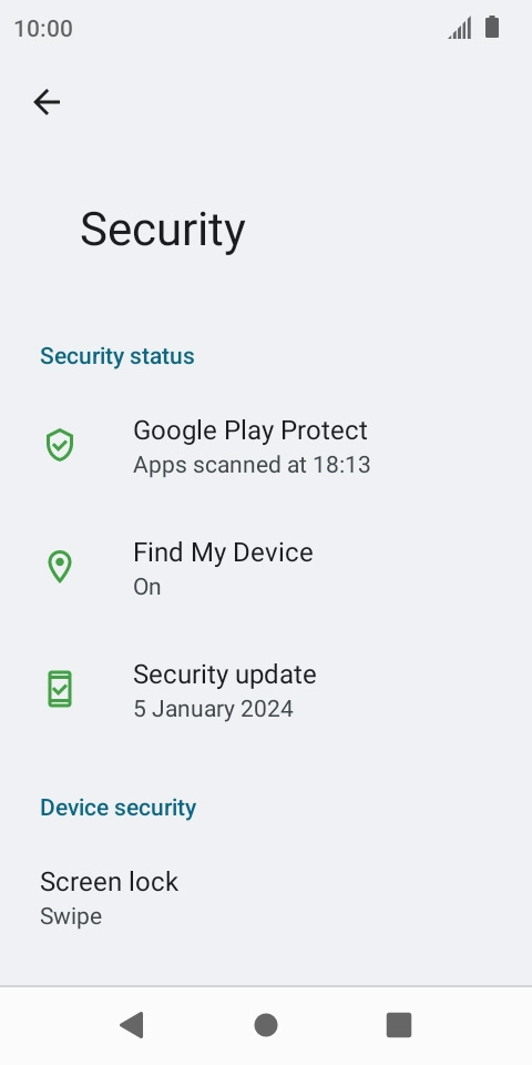 Press the Home key to return to the home screen.