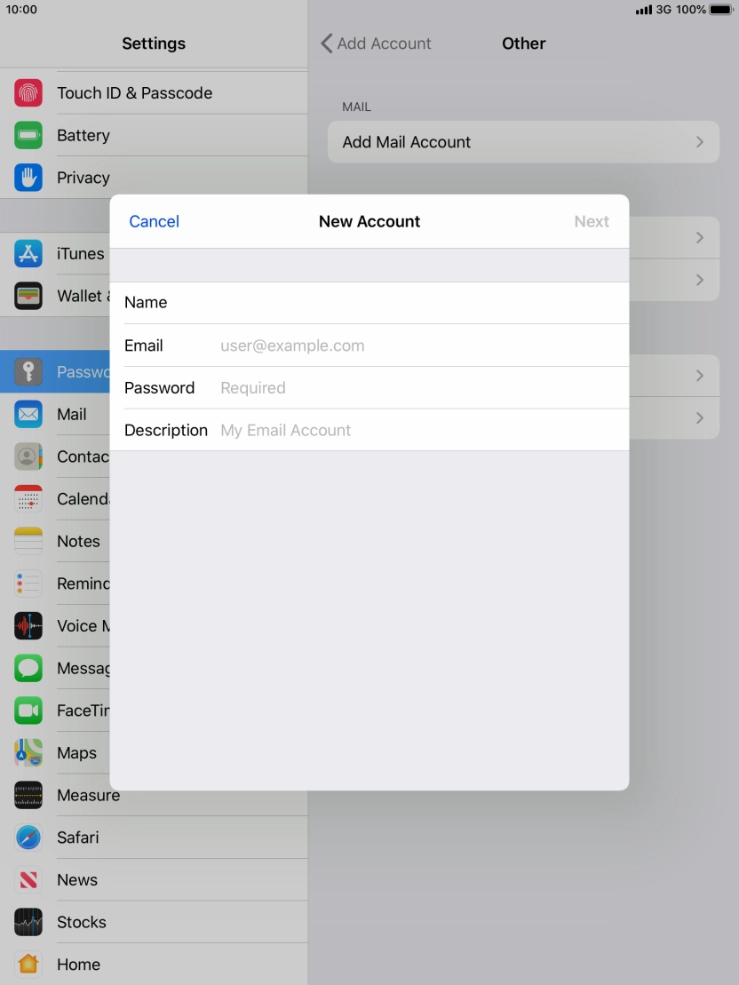 Press Email and key in your email address. Press Email and key in your email address.
