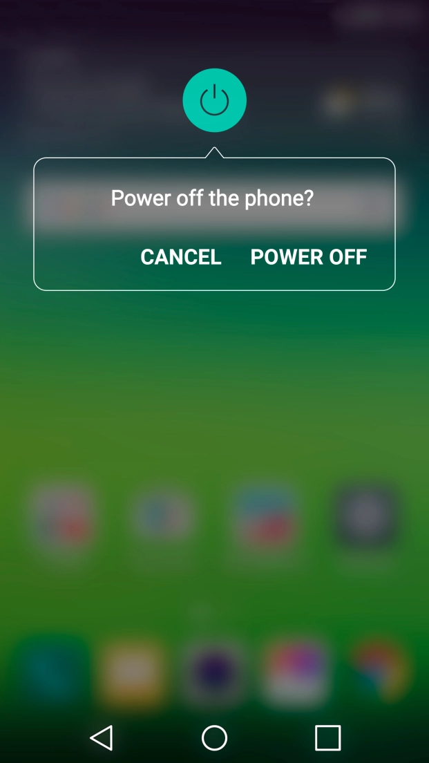 Press POWER OFF.