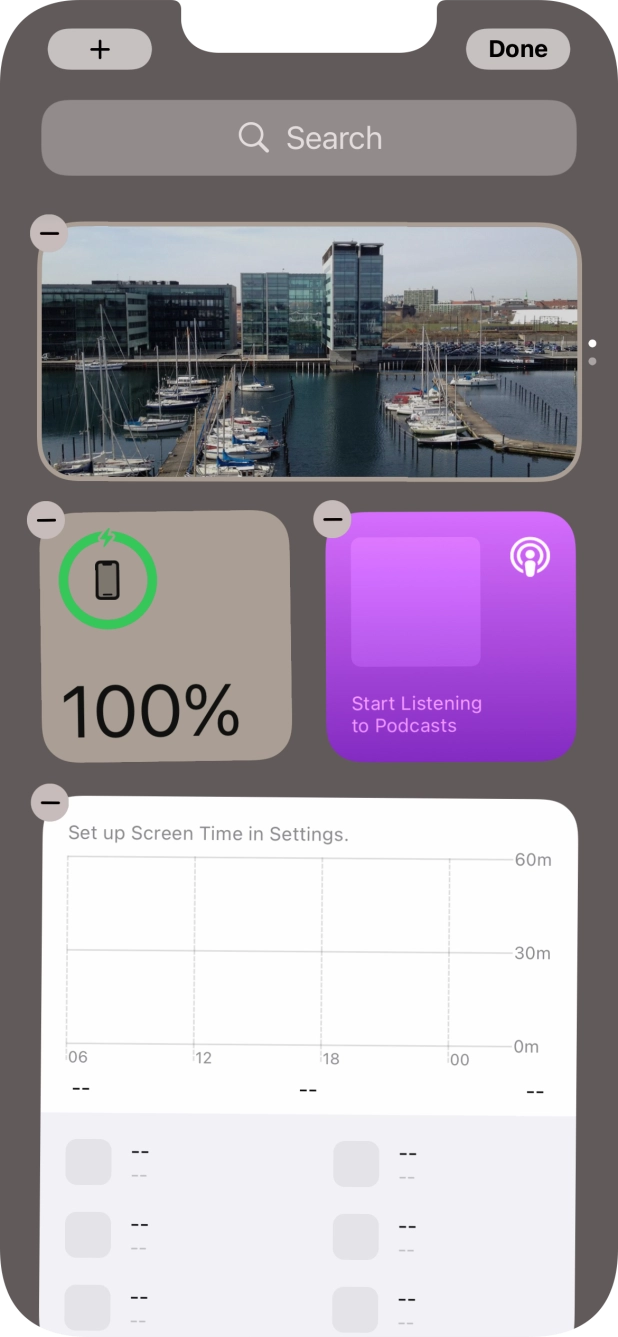 Press the add icon. Press the add icon.