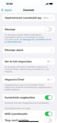 Húzd az ujjad felfelé a kijelző aljáról, hogy visszatérj a kezdőképernyőhöz.