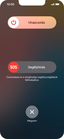 Kattints a kikapcsolás ikonra, és húzd az ikont jobbra.