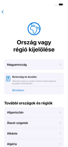 Válaszd ki a kívánt országot vagy régiót.