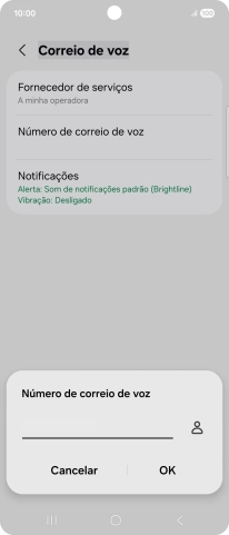 Introduza 123 e prima OK.