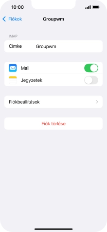 Válaszd a Fiókbeállítások lehetőséget.