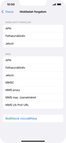 Válaszd az APN lehetőséget. Amennyiben előfizetésed van, írd be azt, hogy internet.vodafone.net.