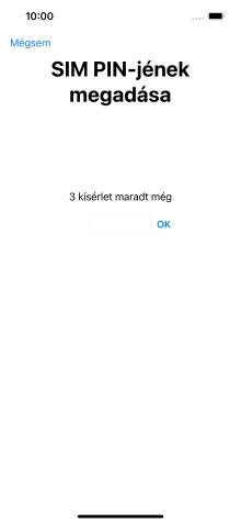 Amennyiben a SIM-kártyád zárolva van, írd be a PIN-kódodat, és válaszd az OK lehetőséget.