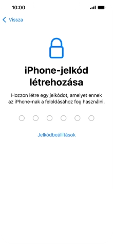 Válaszd a Jelkódbeállítások lehetőséget.