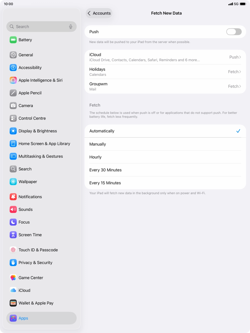 If you turn off the function, press the required setting. If you turn off the function, press the required setting.