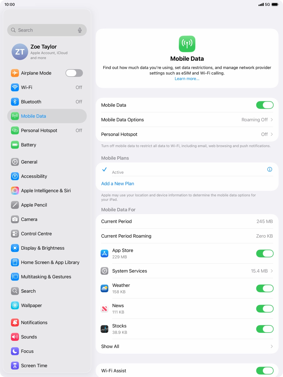 Press the info icon next to the required plan below 'Mobile Plans'. Press the info icon next to the required plan below 'Mobile Plans'.