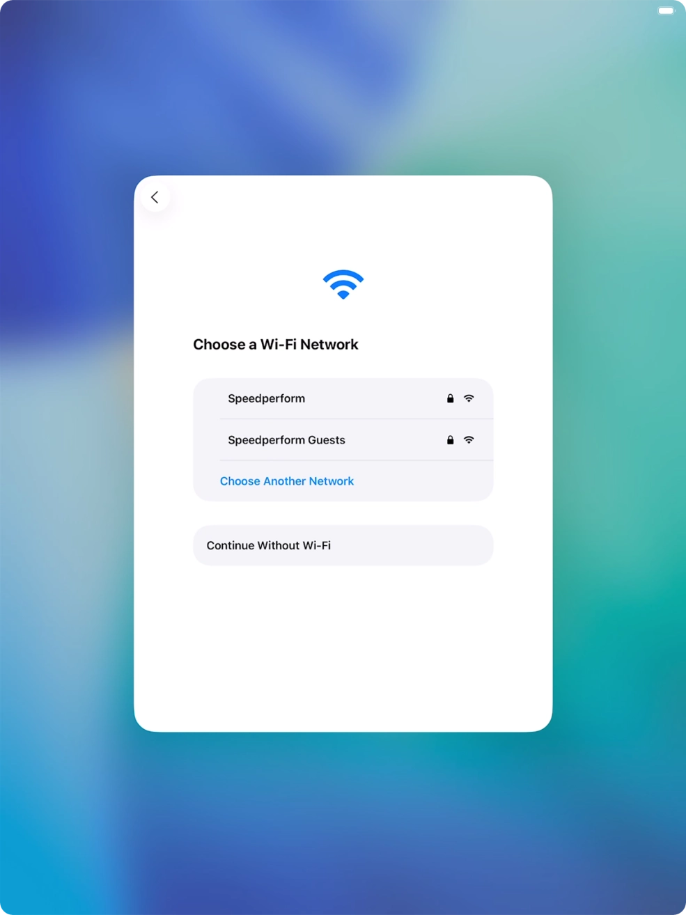 Press the required WiFi network. Press the required WiFi network.