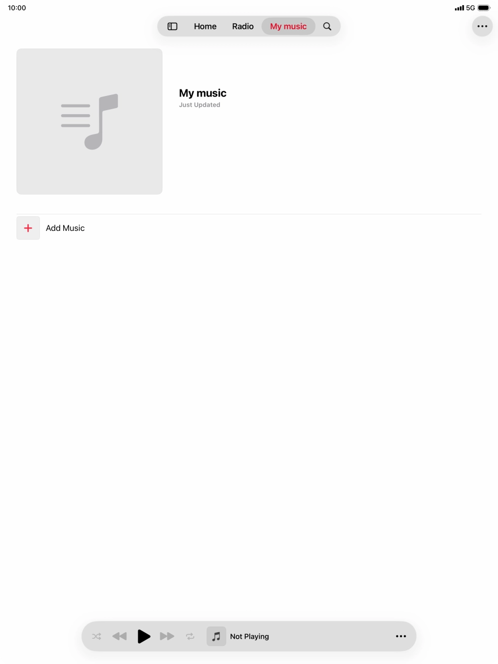 Press Add Music.