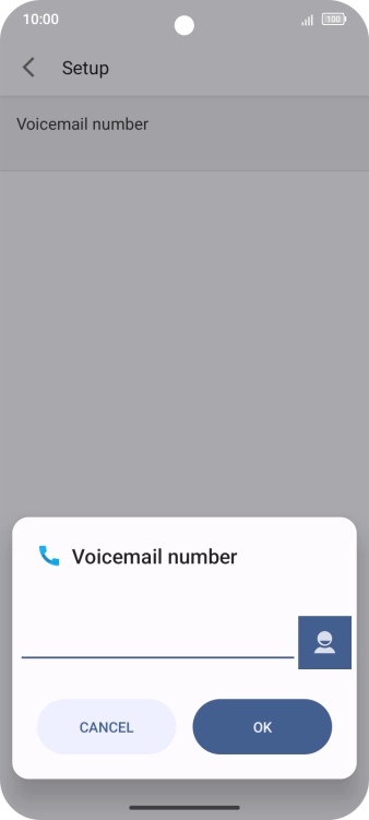 Key in +61101 and press OK.