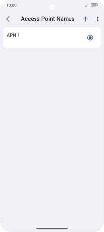 Press the new data connection icon. Press the new data connection icon.