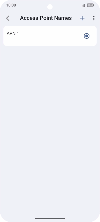 Press the new data connection icon. Press the new data connection icon.