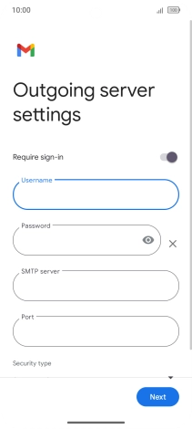 Press the field below 