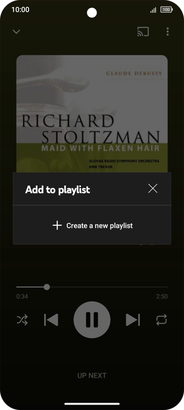 Press Create a new playlist.