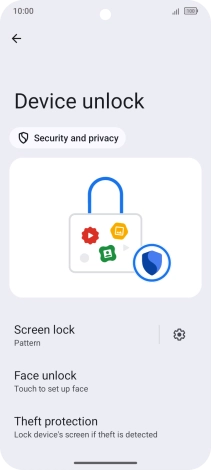 Press Screen lock and key in the current phone lock code.