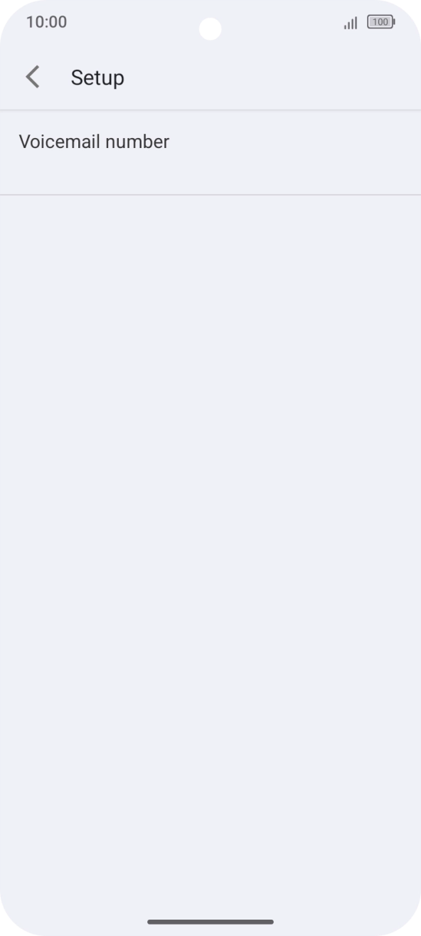 Press Voicemail number.