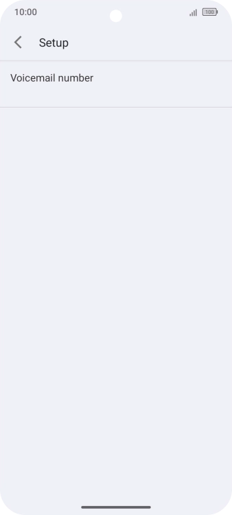 Press Voicemail number.