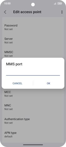 Key in 80 and press OK.