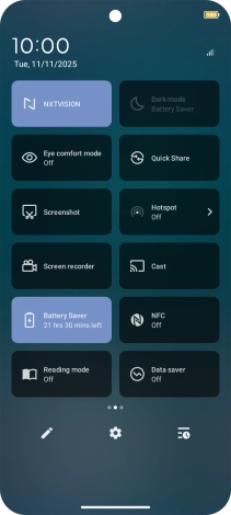 Slide your finger upwards starting from the bottom of the screen to return to the home screen.
