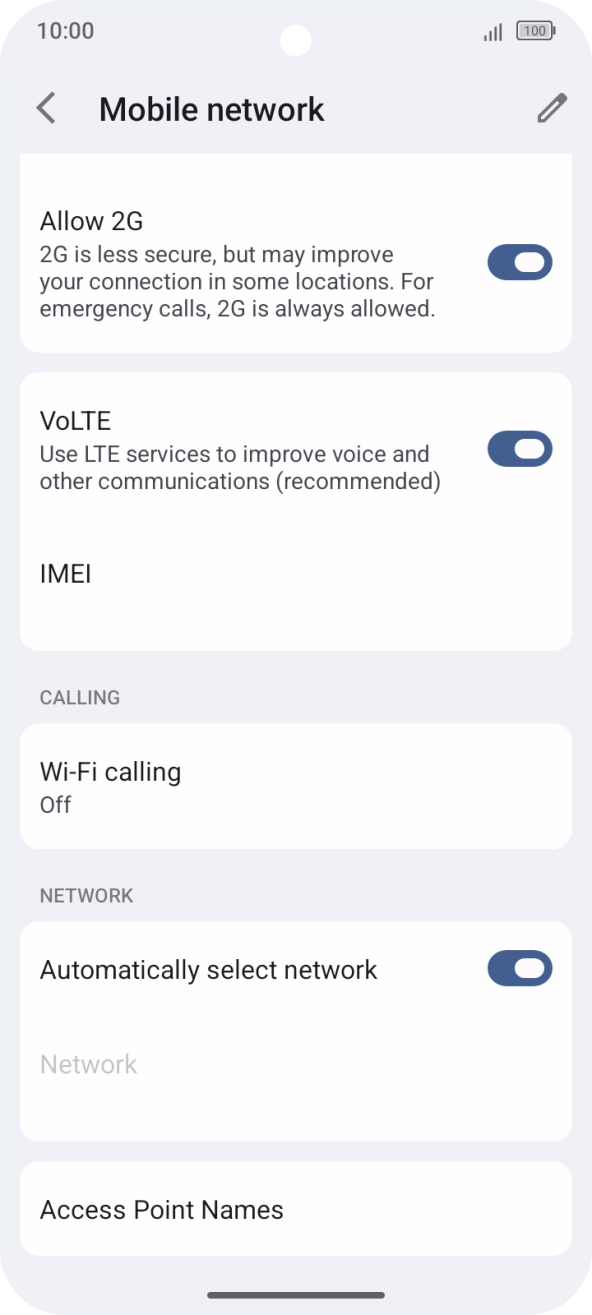 Press Access Point Names.