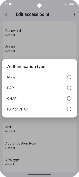 Press None. Press None.