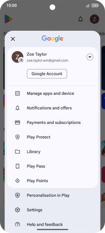Press Manage apps and device.