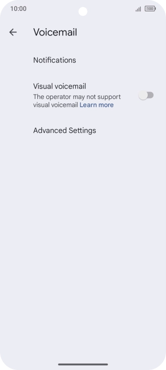 Press Advanced Settings.