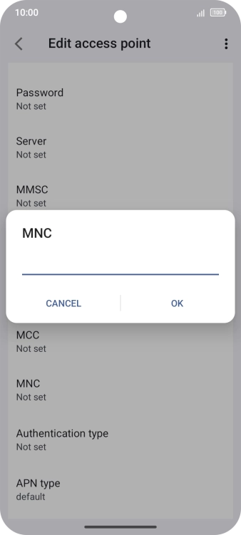 Key in 01 and press OK. Key in 01 and press OK.