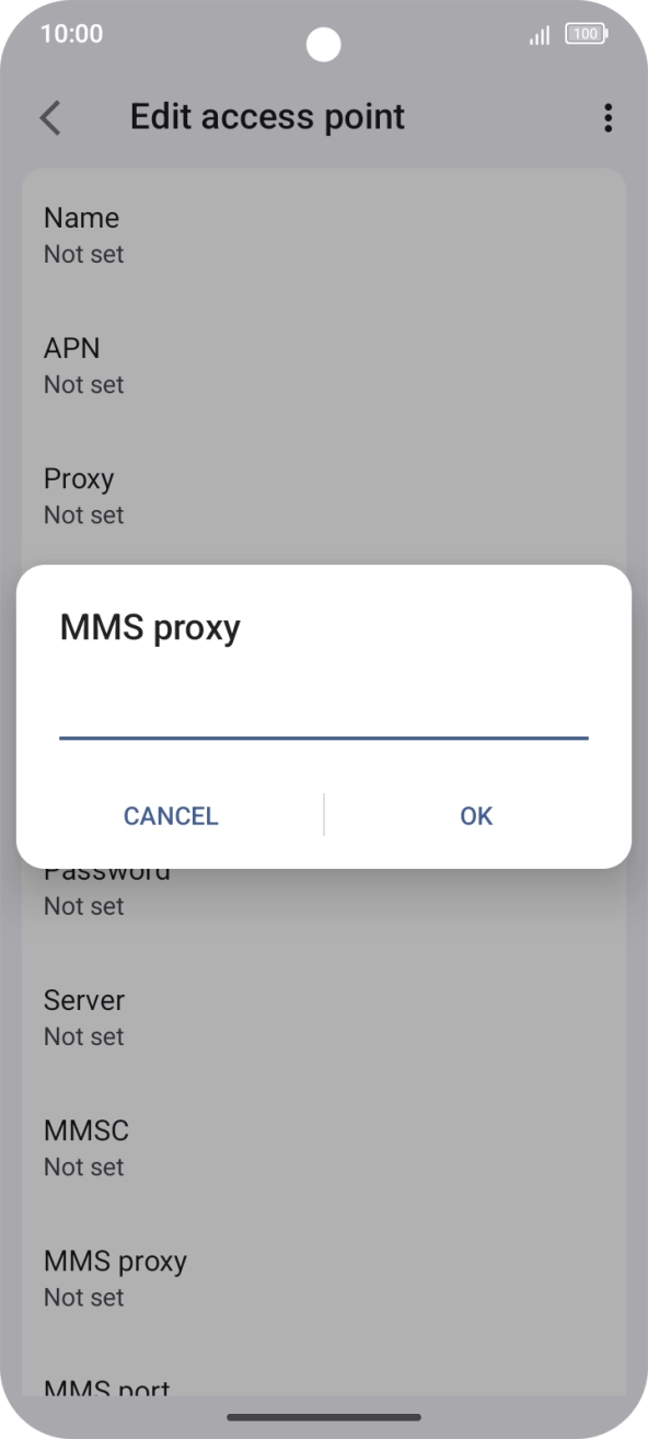 Key in 10.1.1.180 and press OK.