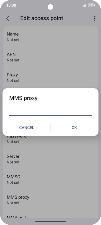 Key in 10.1.1.180 and press OK.
