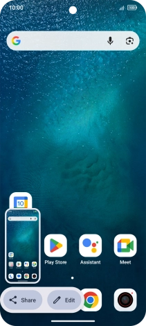 To edit your screenshot, press the screenshot and follow the instructions on the screen to make the required changes.
