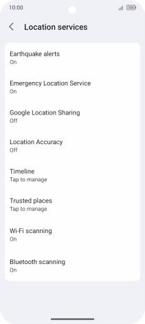 Press Location Accuracy. Press Location Accuracy.