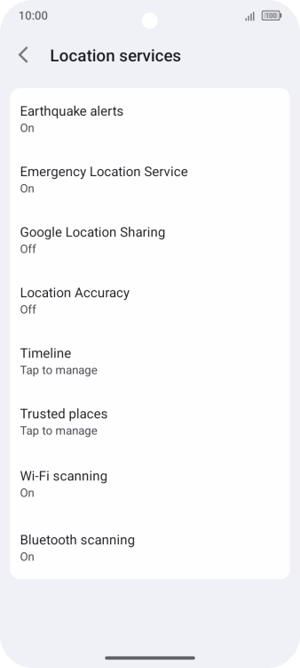 Press Location Accuracy. Press Location Accuracy.