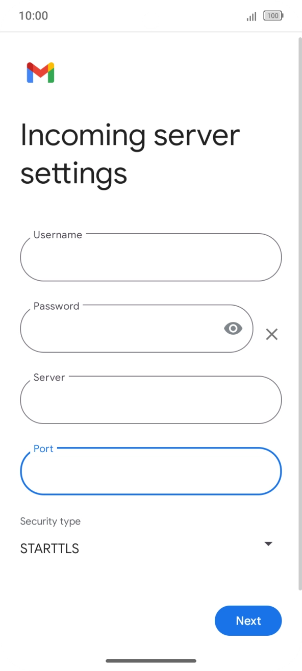 Press the drop down list below 