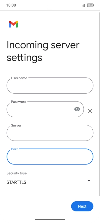 Press the drop down list below 