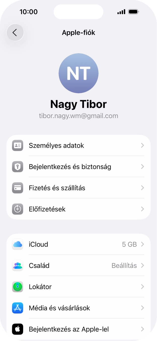 Húzd az ujjad felfelé a kijelző aljáról, hogy visszatérj a kezdőképernyőhöz.