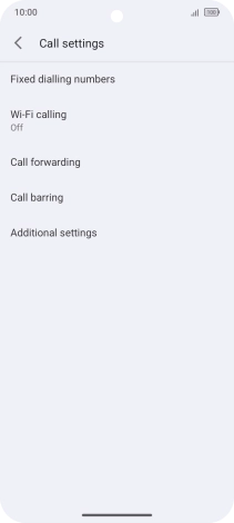 Press Call forwarding.