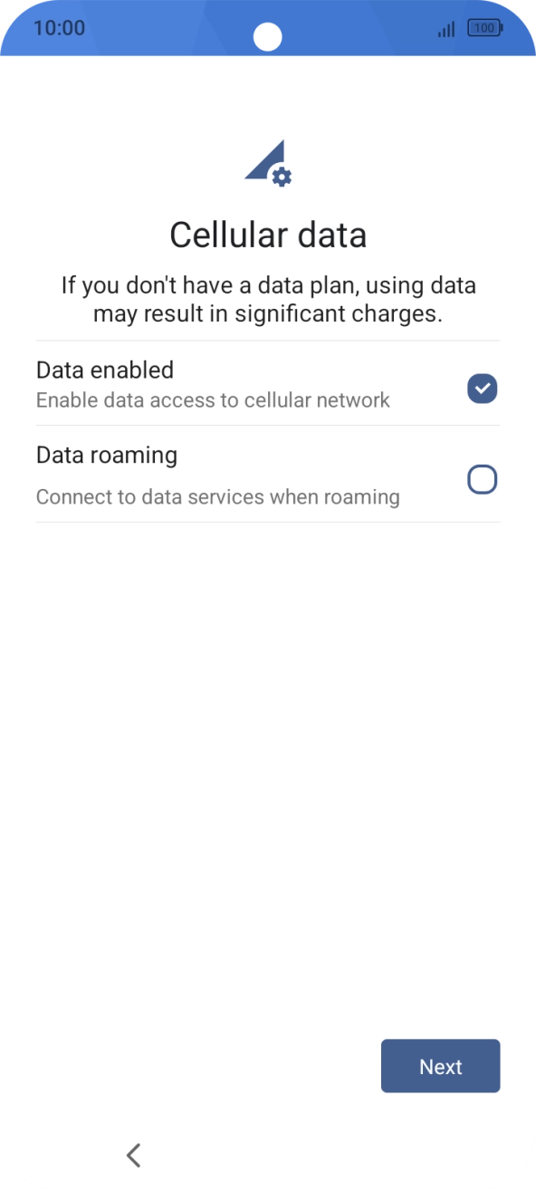 Press the required settings. Press the required settings.