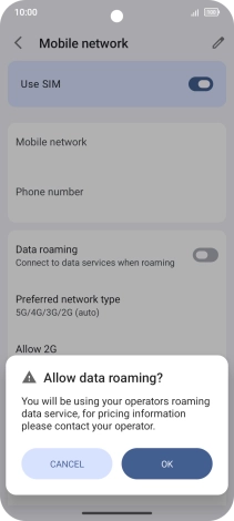 If you turn on the function, press OK.