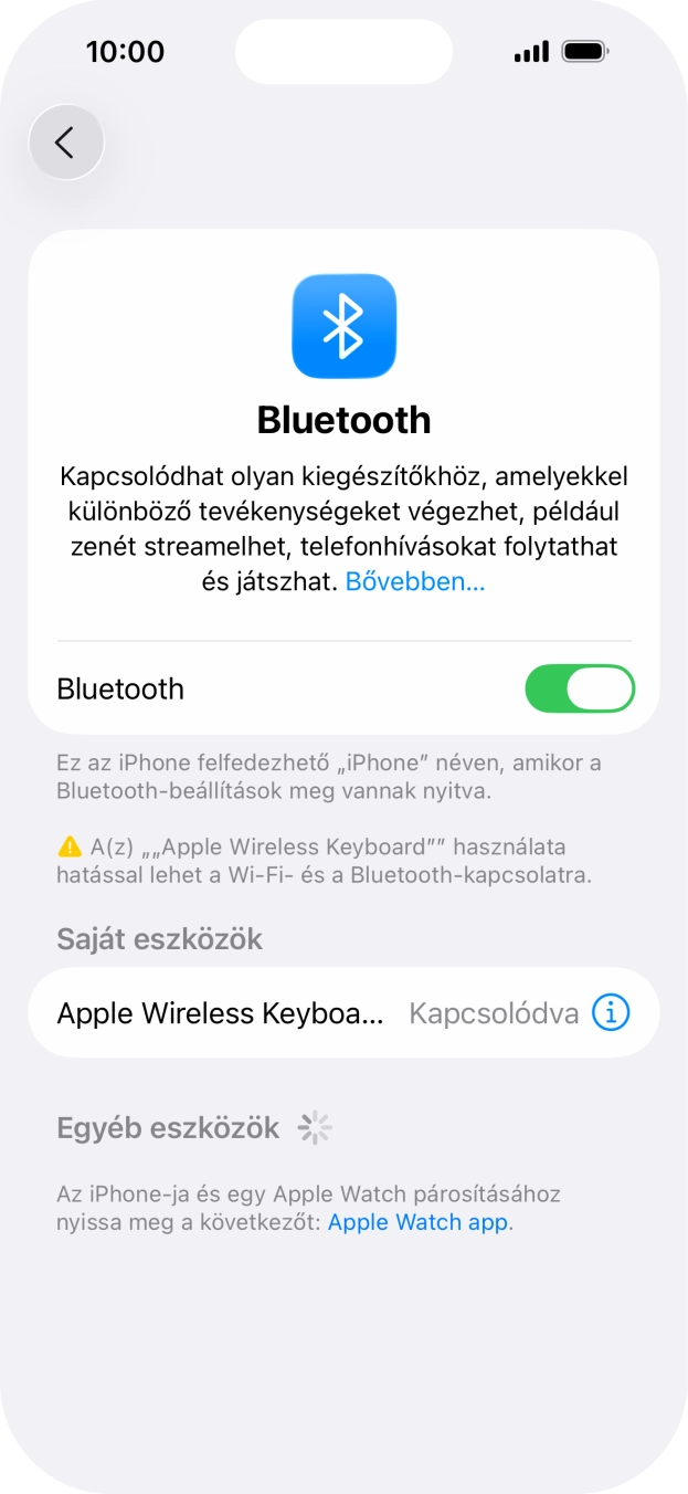 Húzd az ujjad felfelé a kijelző aljáról, hogy visszatérj a kezdőképernyőhöz.