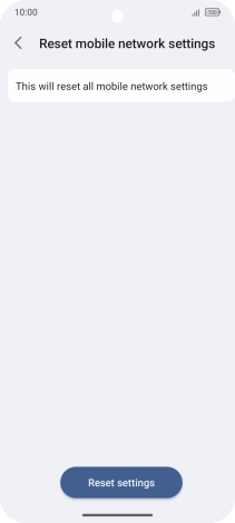Press Reset settings.