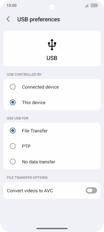 Press File Transfer.